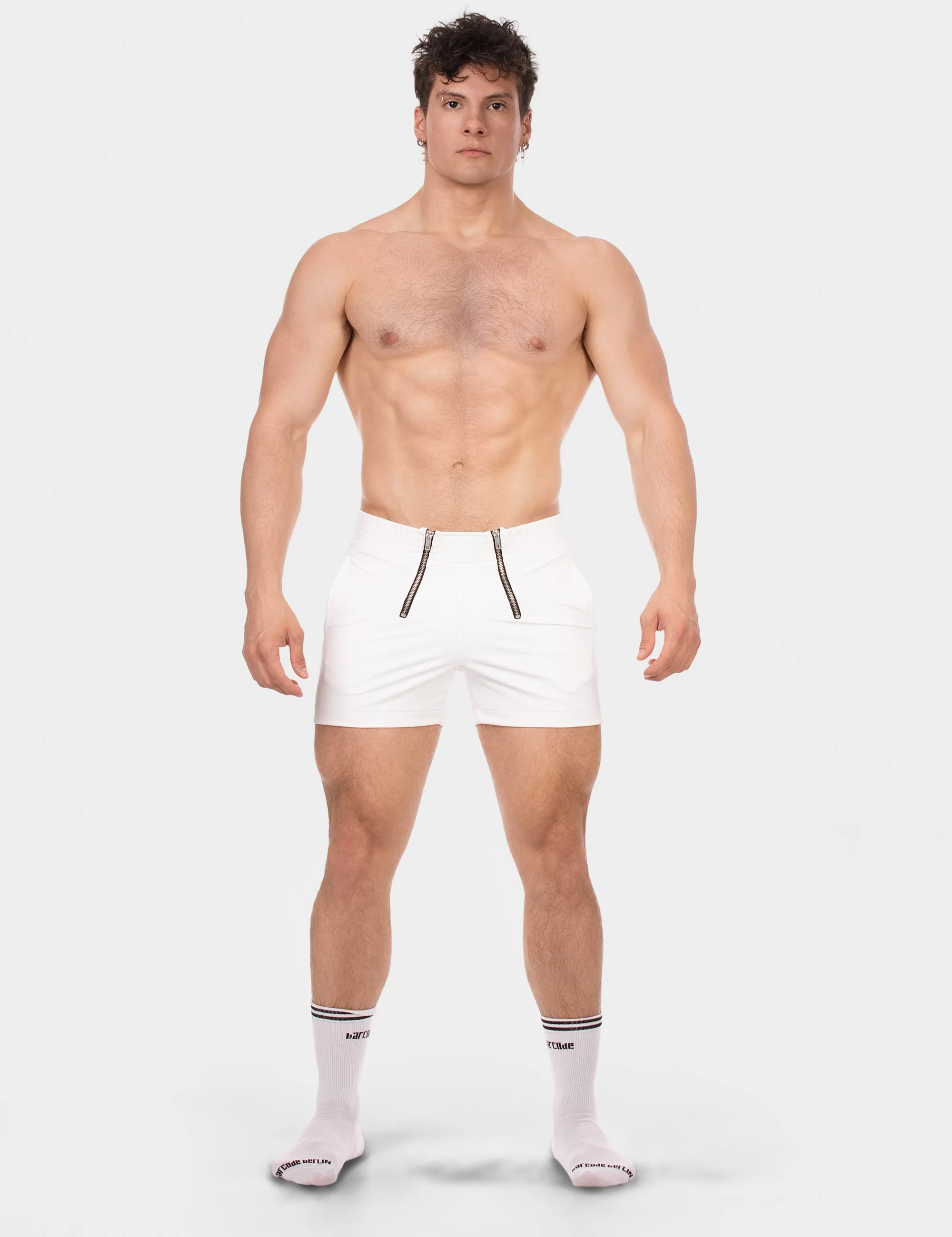 Zipper Short Doraf - White
