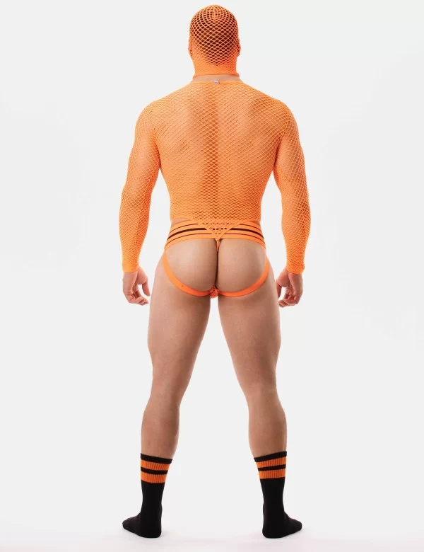 Fishnet Mask Sicily - Neonorange