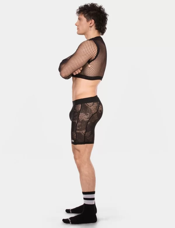 Fishnet Crop Florence - Black