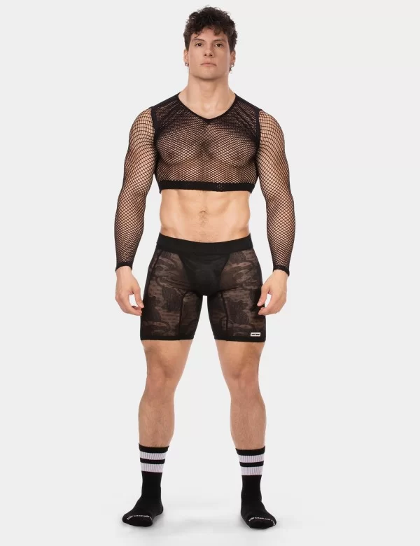 Fishnet Crop Florence - Black