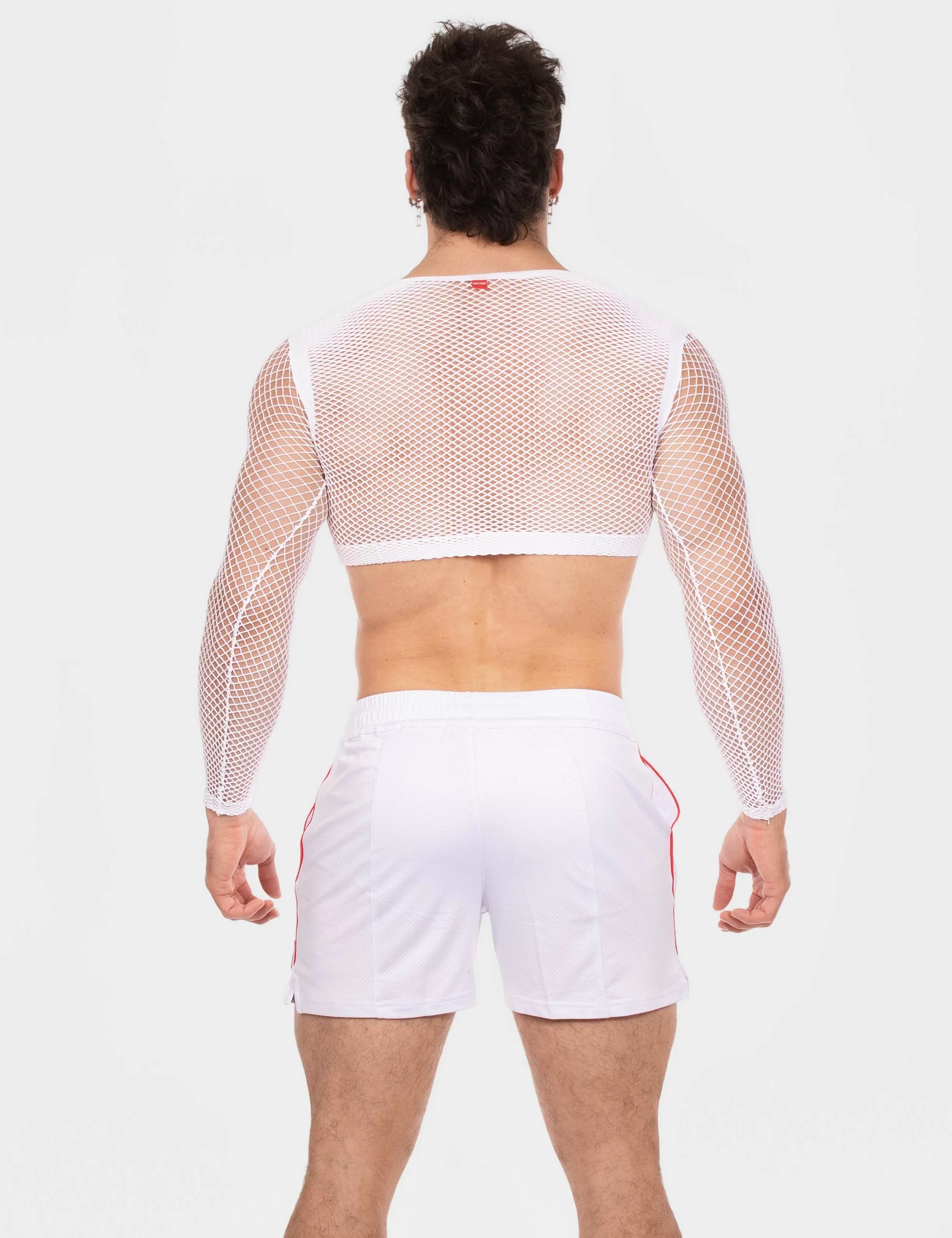 Fishnet Crop Florence - White