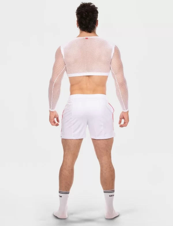 Fishnet Crop Florence - White