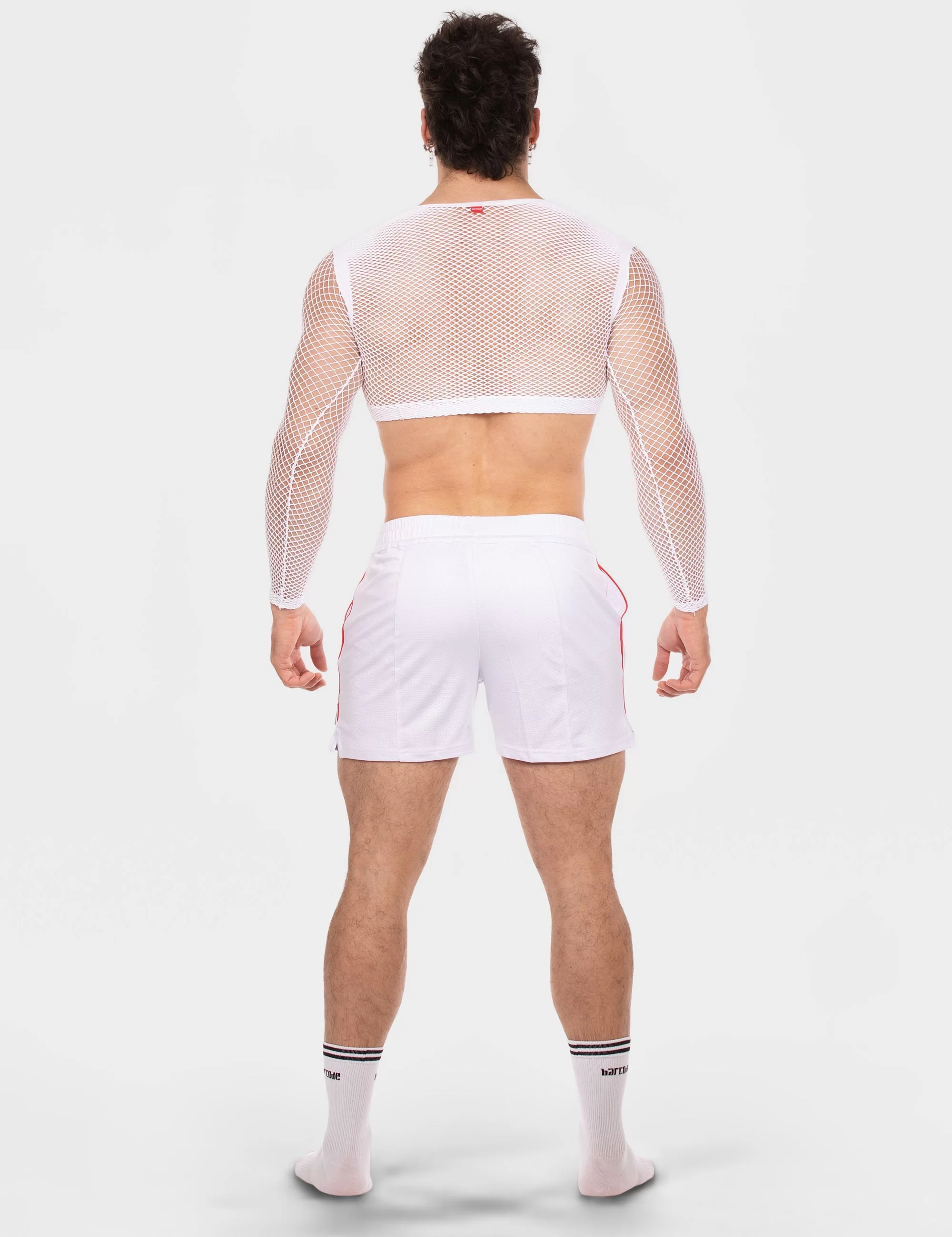Fishnet Crop Florence - White