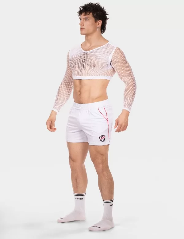 Fishnet Crop Florence - White