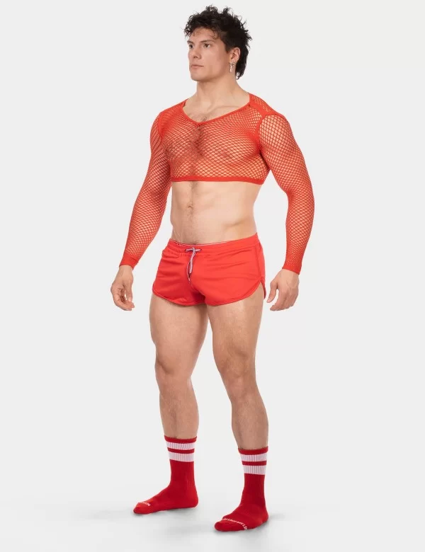 Fishnet Crop Florence - Red