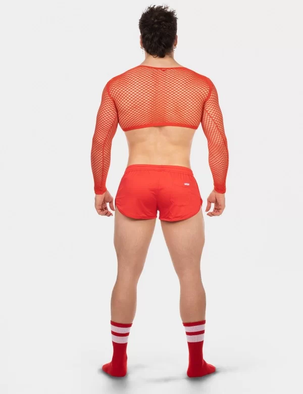 Fishnet Crop Florence - Red