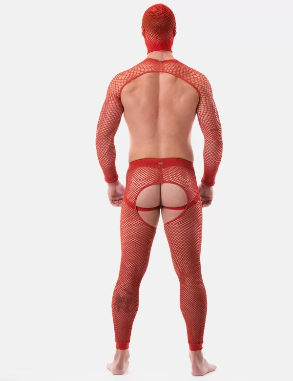Fishnet Leggings Cacci - Red