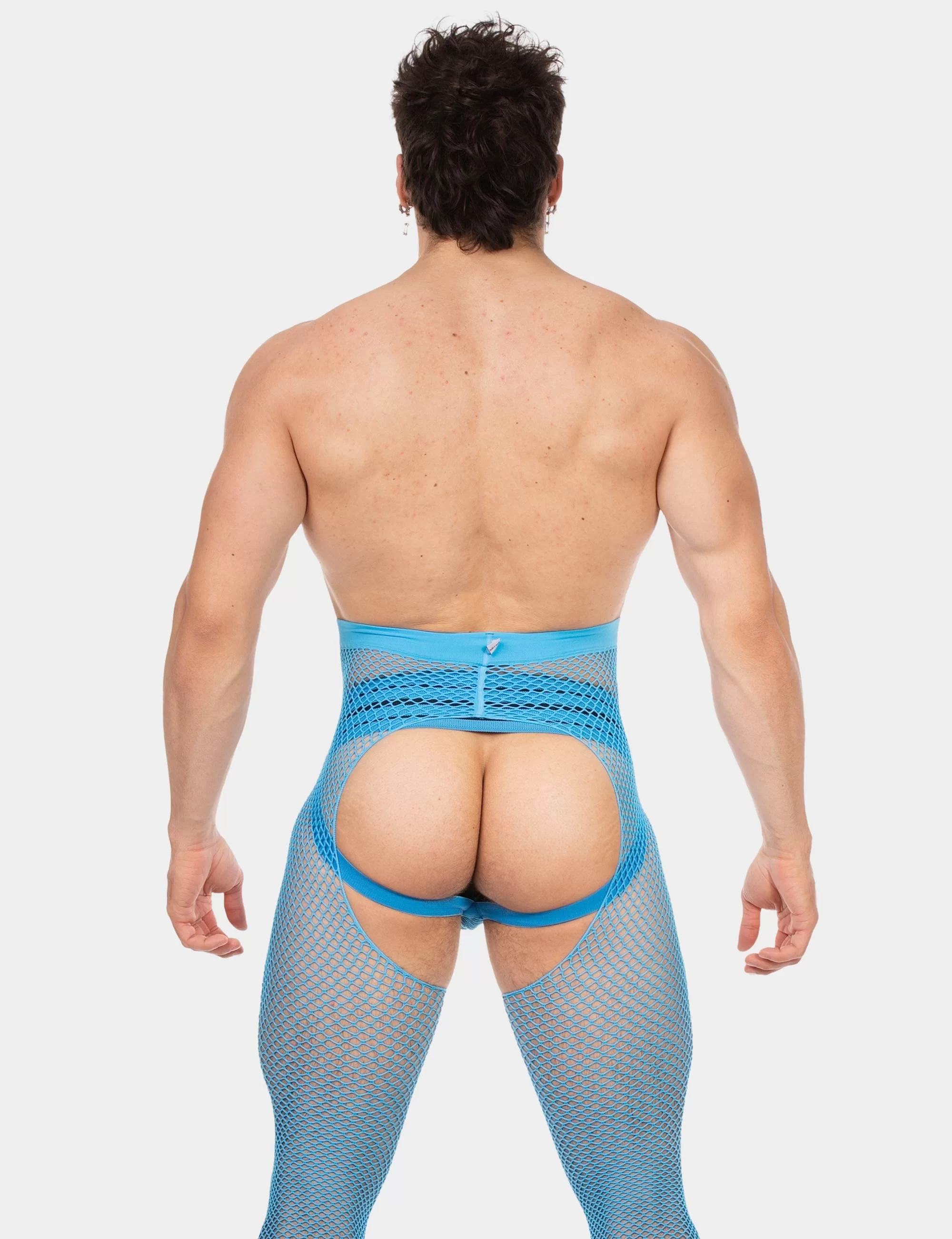 Fishnet Leggings Cacci - Neonblue