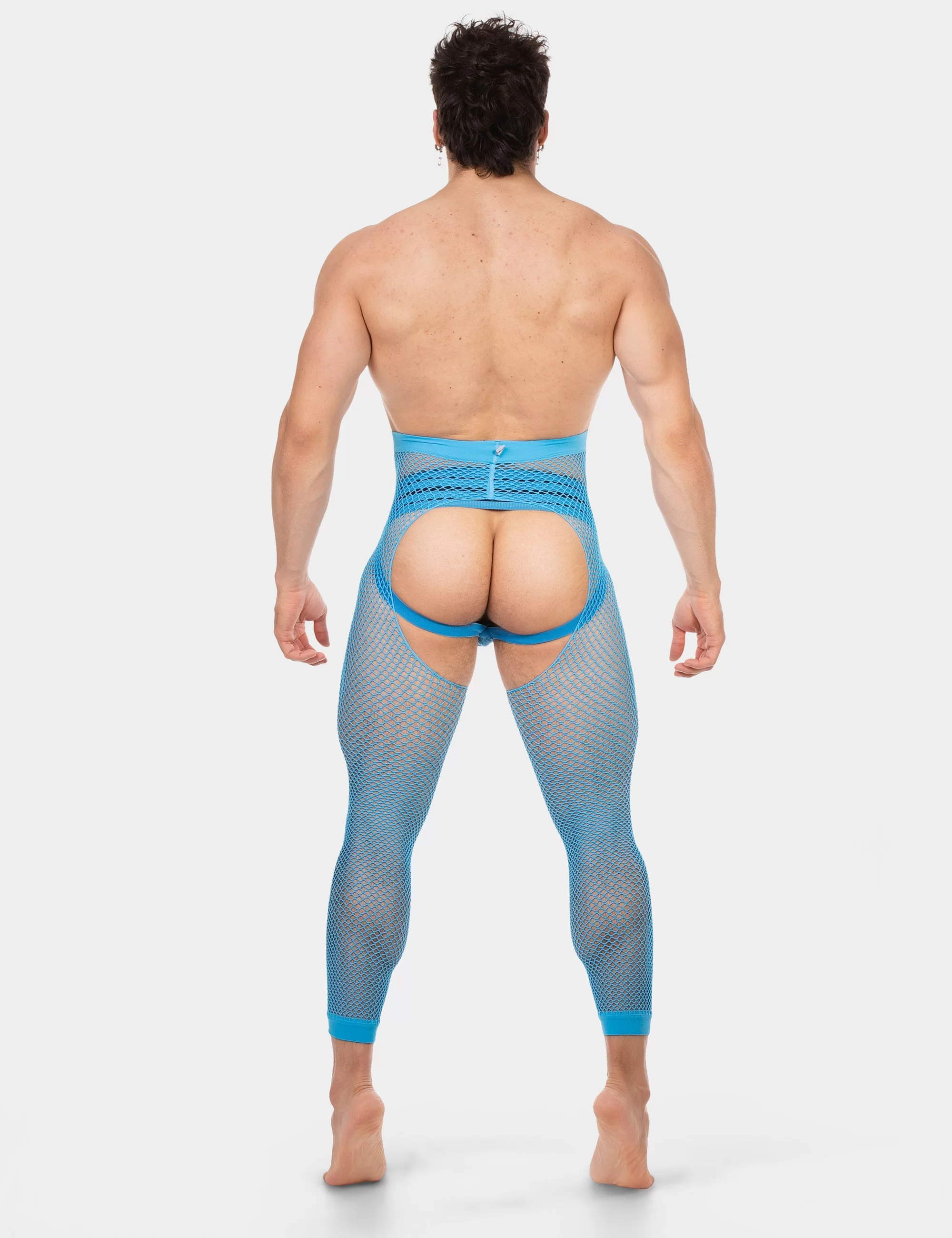 Fishnet Leggings Cacci - Neonblue