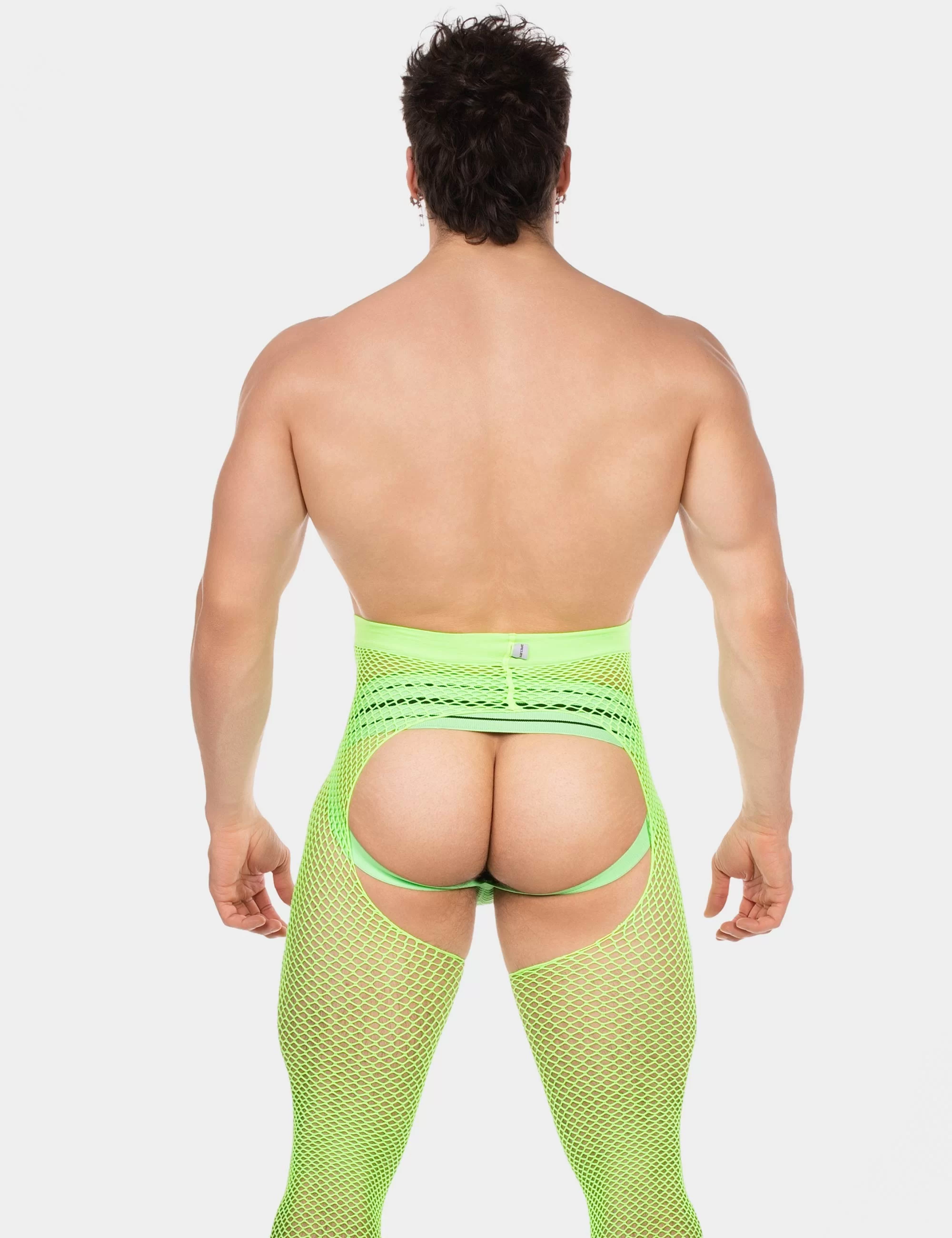 Fishnet Leggings Cacci - Neongreen