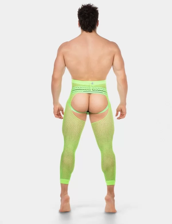 Fishnet Leggings Cacci - Neongreen