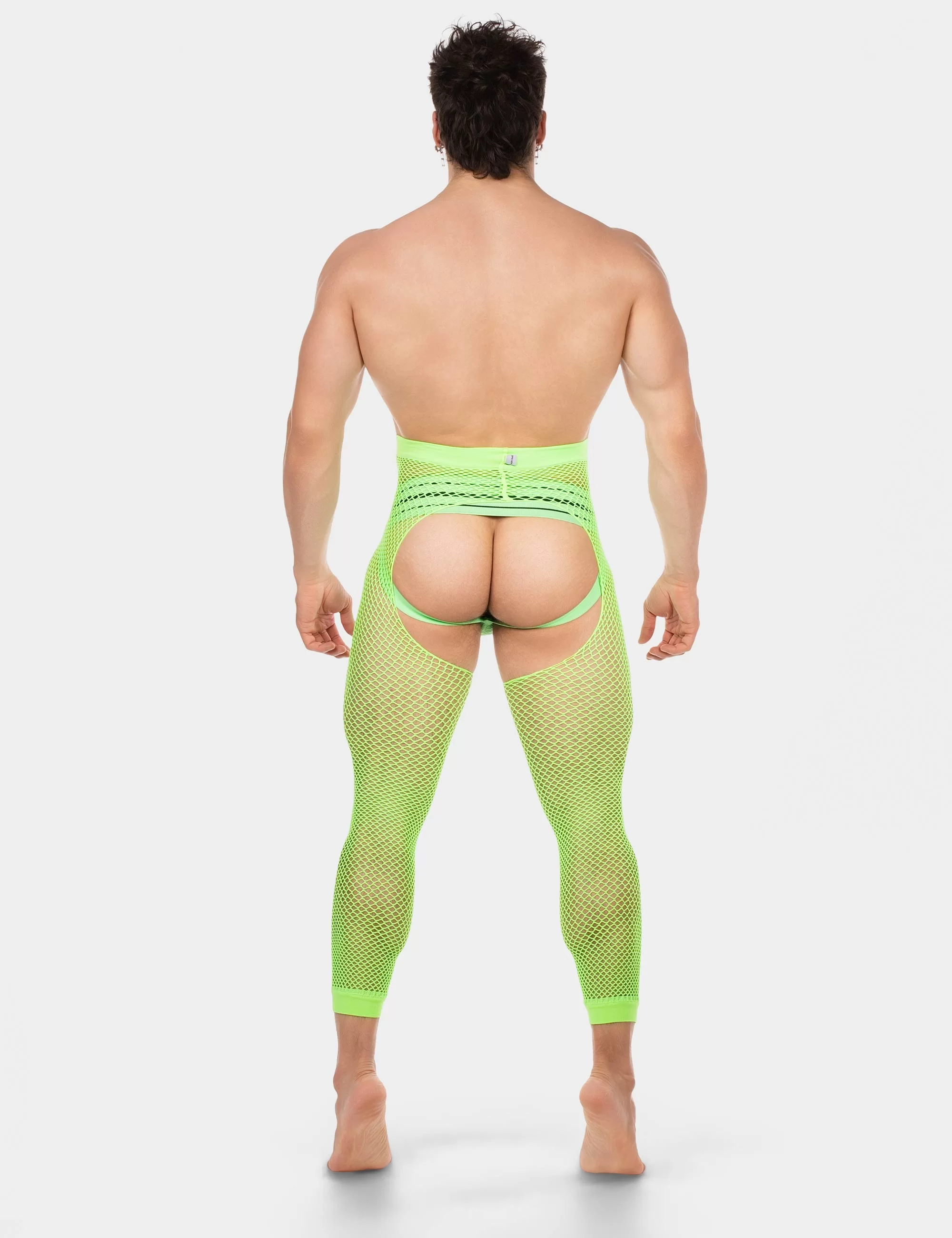 Fishnet Leggings Cacci - Neongreen