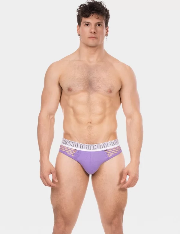 Mesh Brief Nursu - White-Purple