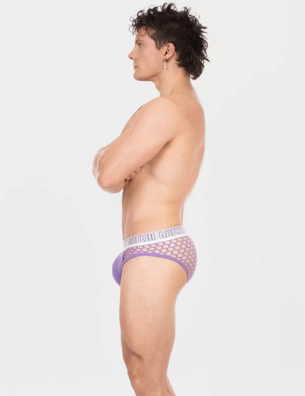Mesh Brief Nursu - White-Purple