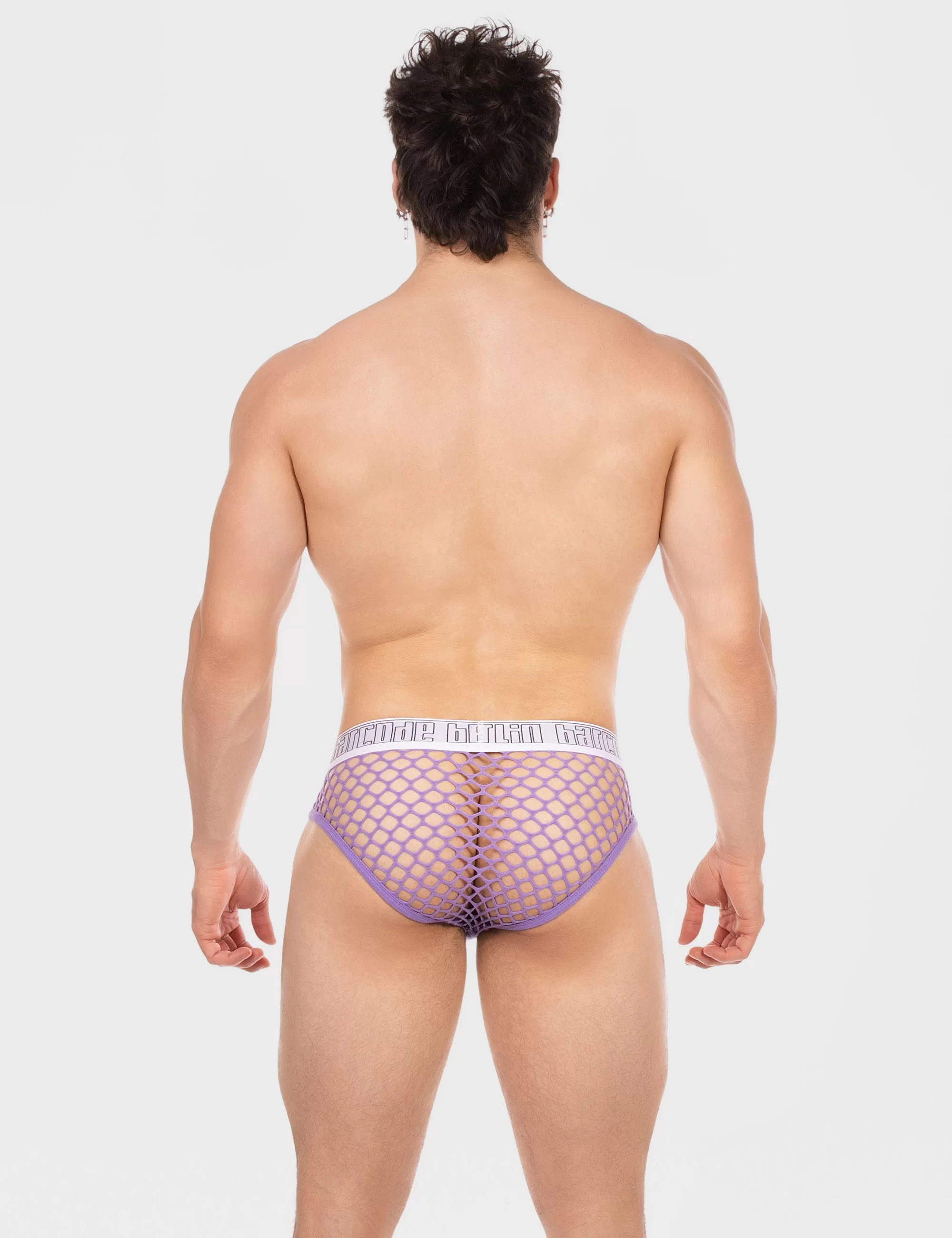 Mesh Brief Nursu - White-Purple