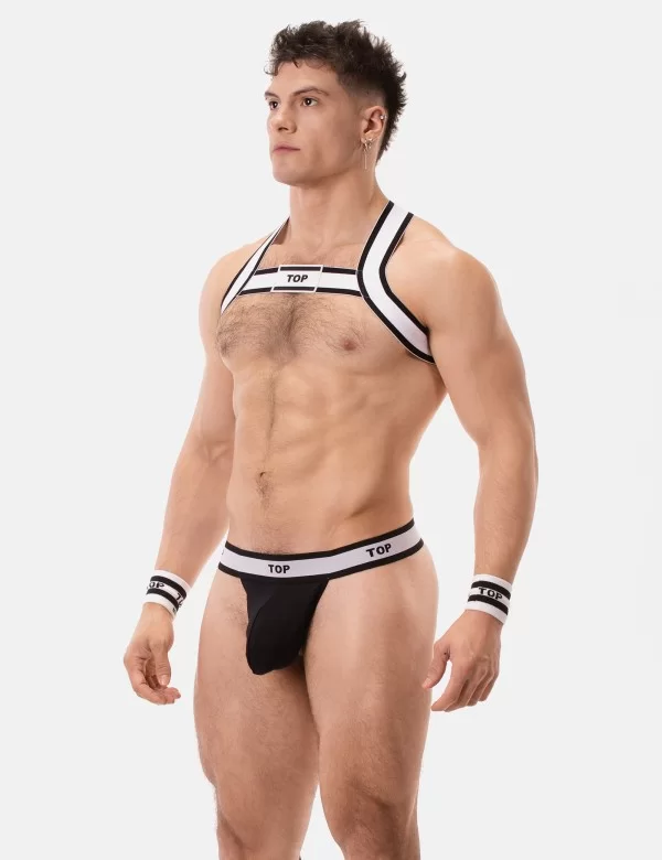 Suspender Top - Black-White