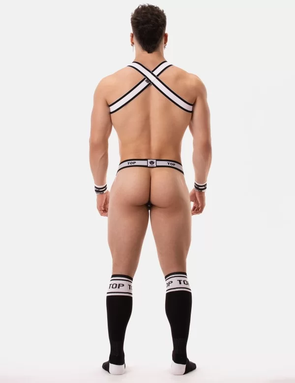 Suspender Top - Black-White