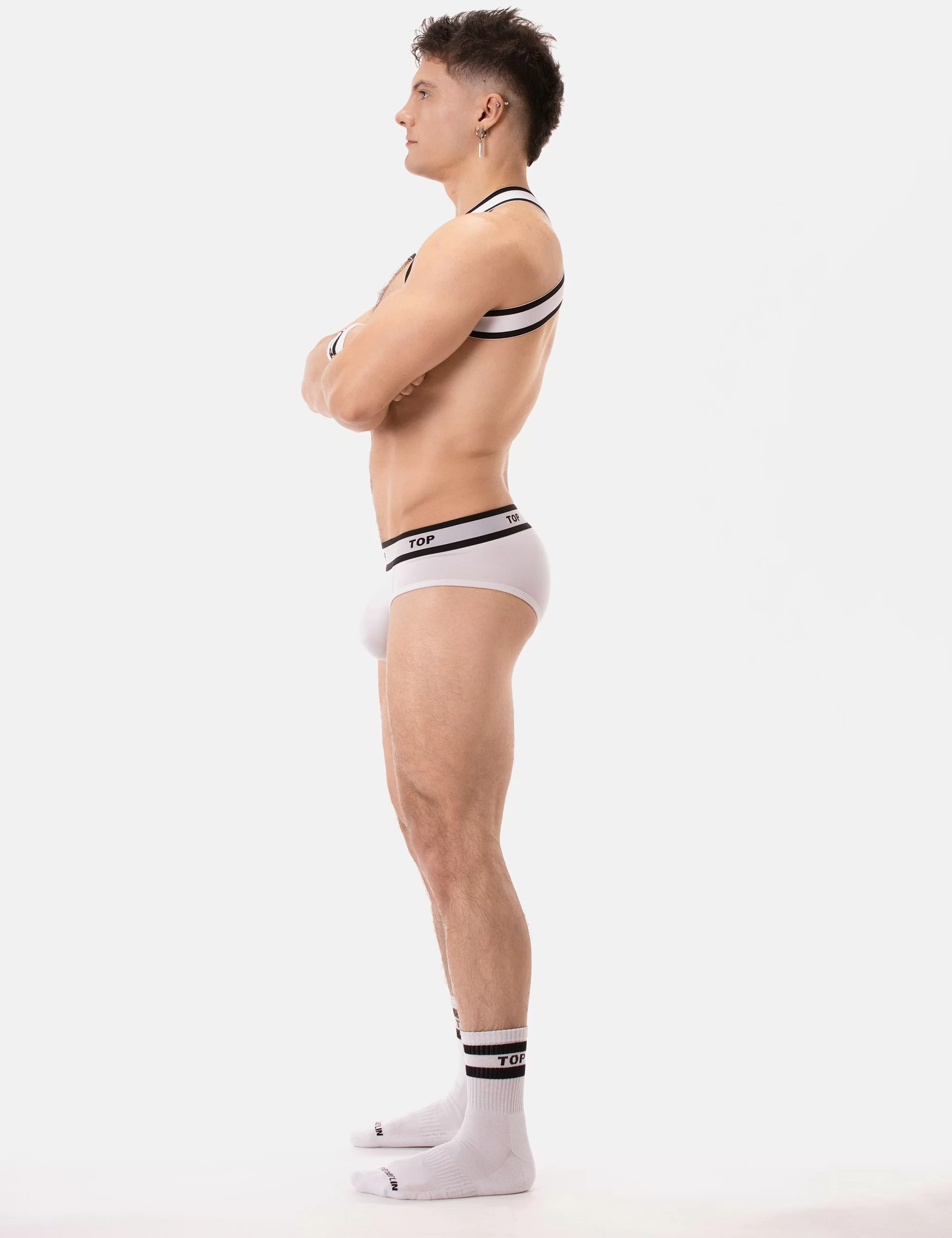Brief Top - White-Black