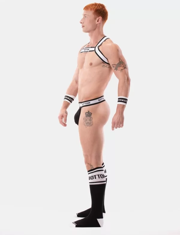 Harness Bottom - White-Black