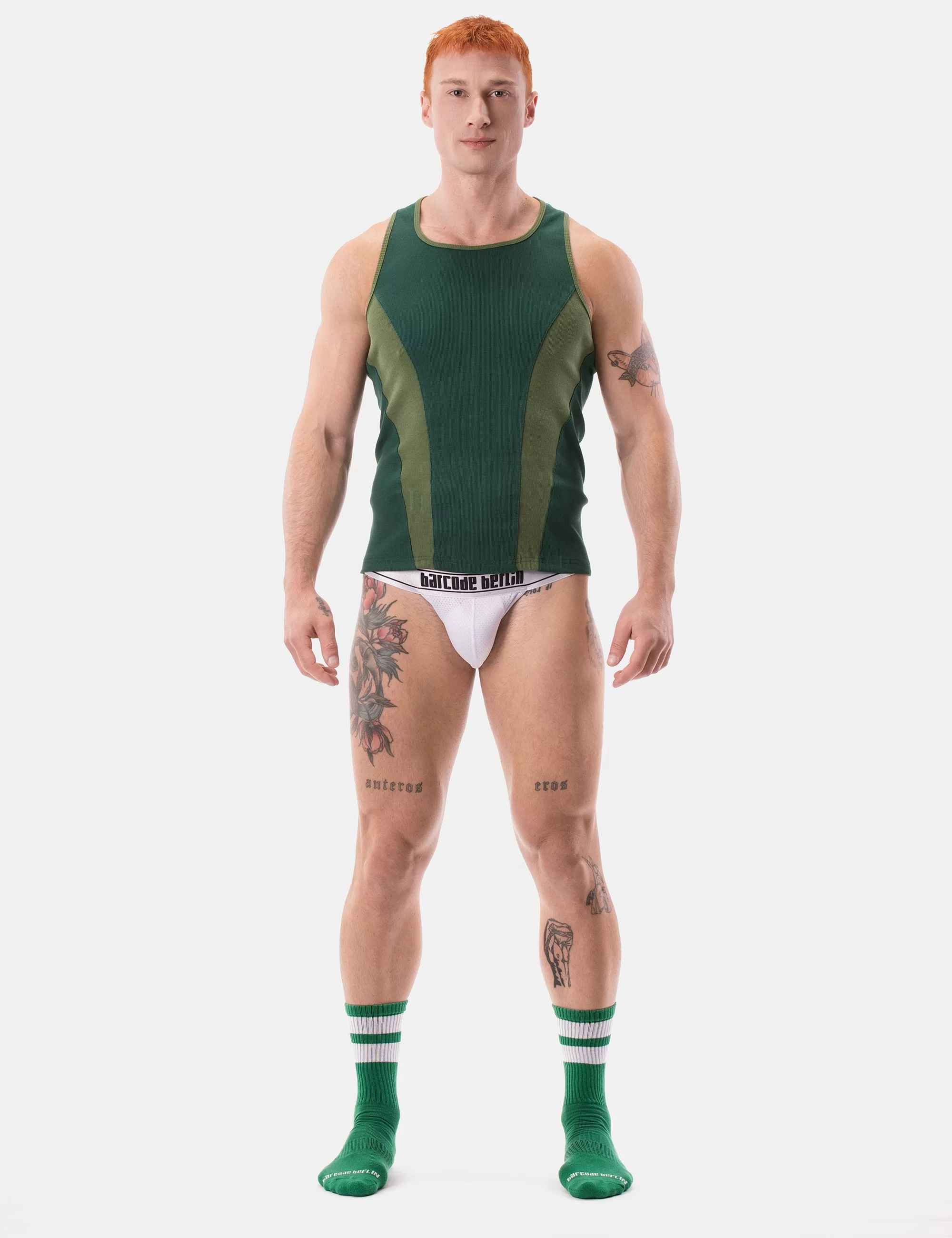 Tank Top Dervi - Green-Olive Tank Top Dervi - Green-Olive