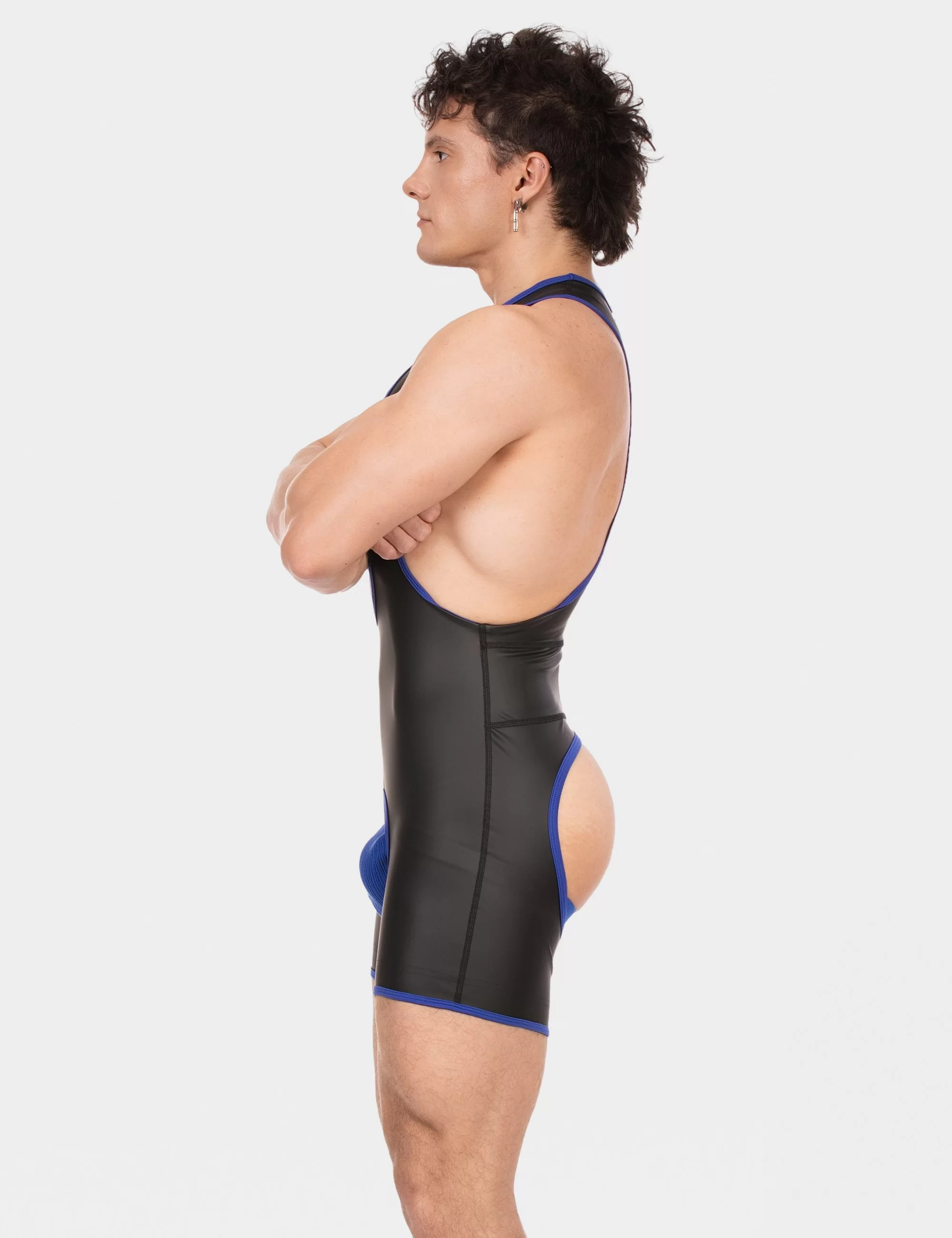 Singlet Kam - Black-Royal