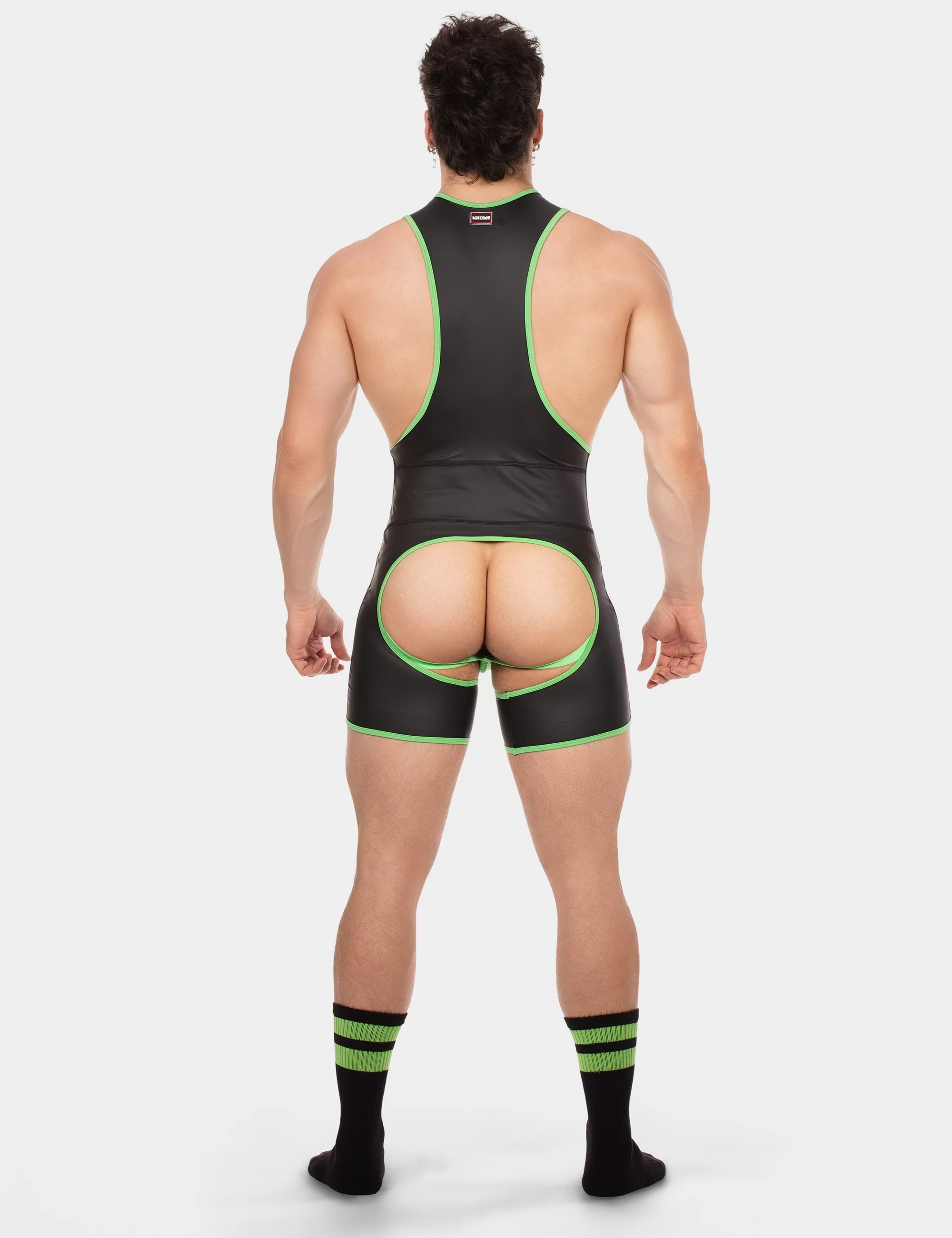 Singlet Kam - Black-Neongreen