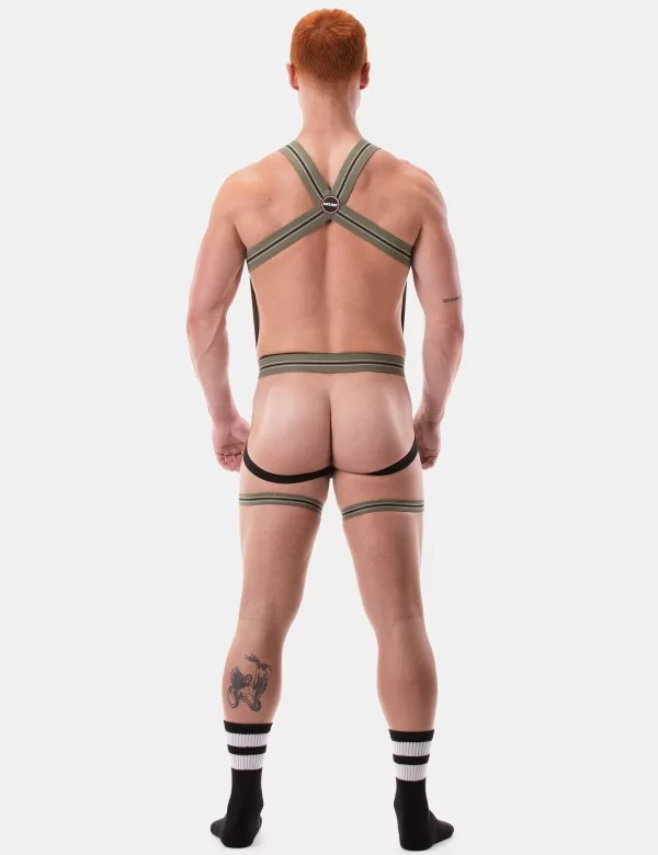 Harness Jaro - Army-White-Black