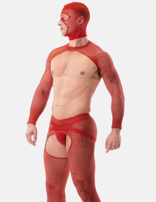 Fishnet Sleeves Poggio - Red