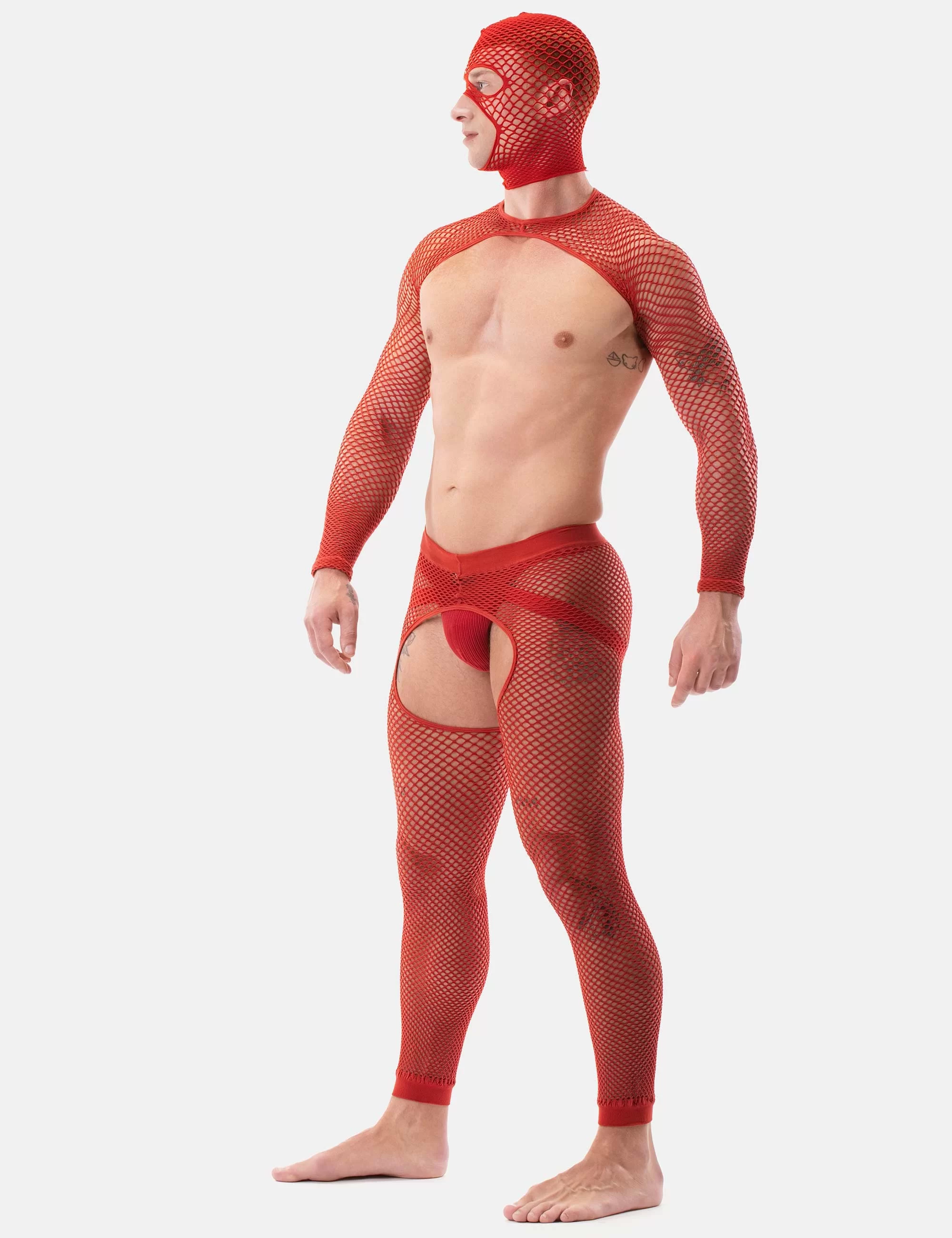 Fishnet Sleeves Poggio - Red