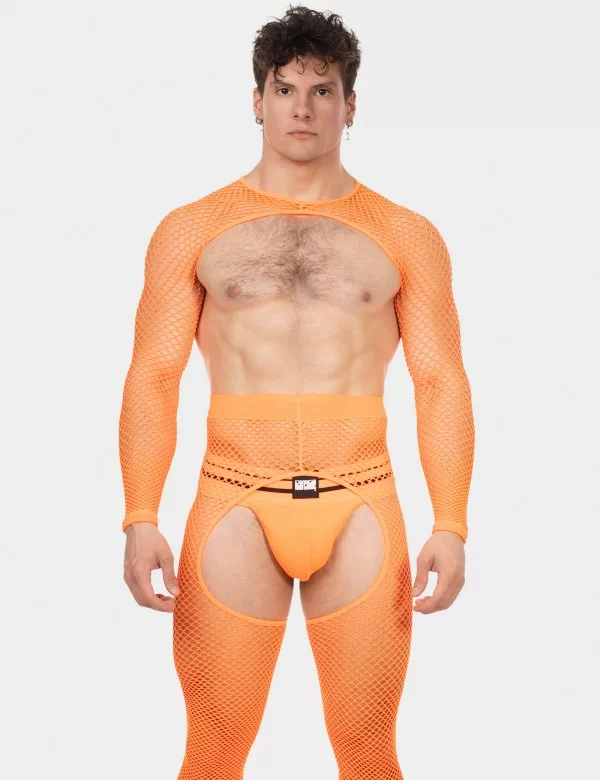 Fishnet Sleeves Poggio - Neonorange