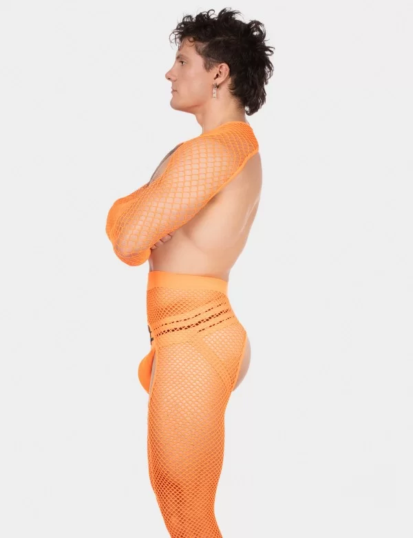 Fishnet Sleeves Poggio - Neonorange