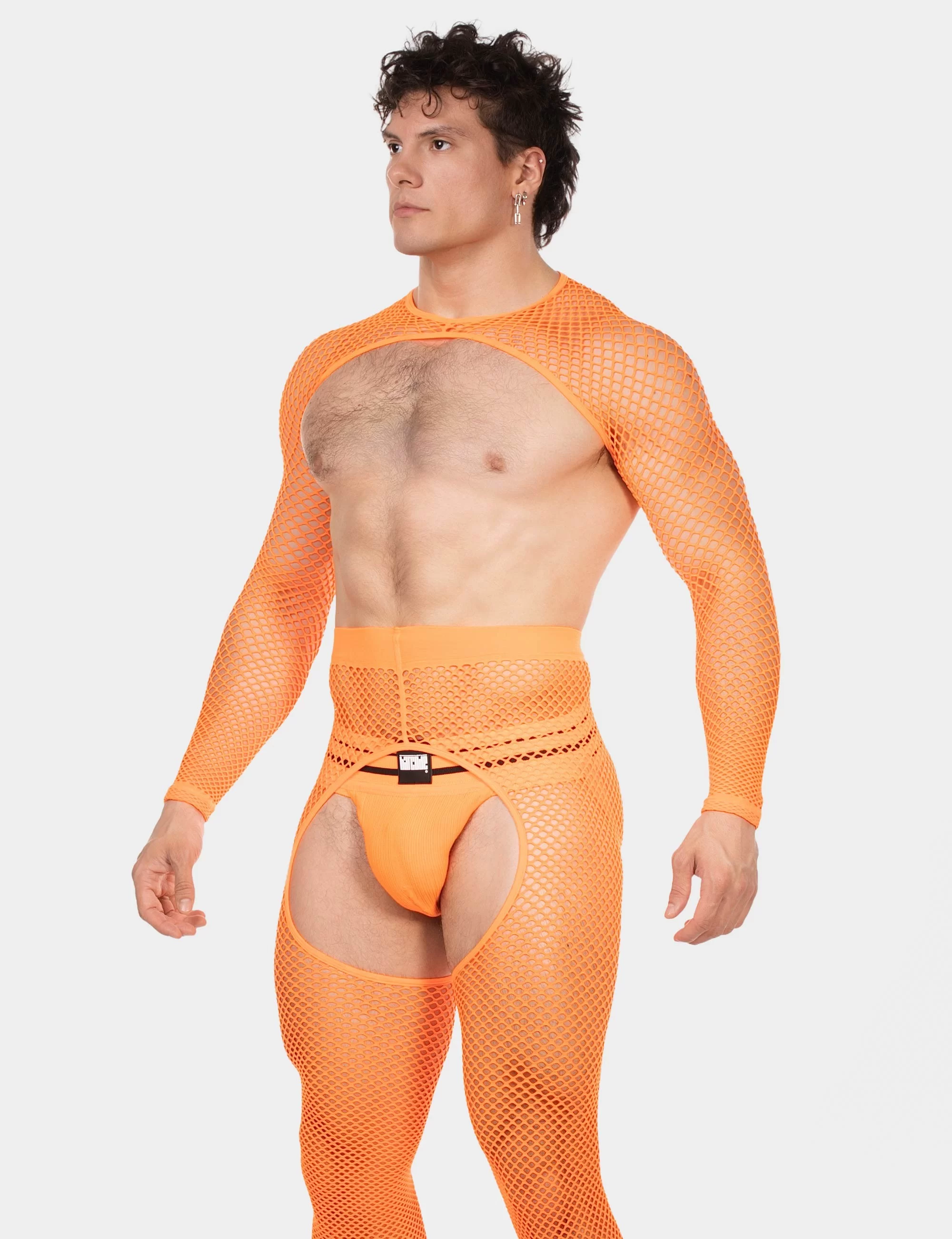 Fishnet Sleeves Poggio - Neonorange