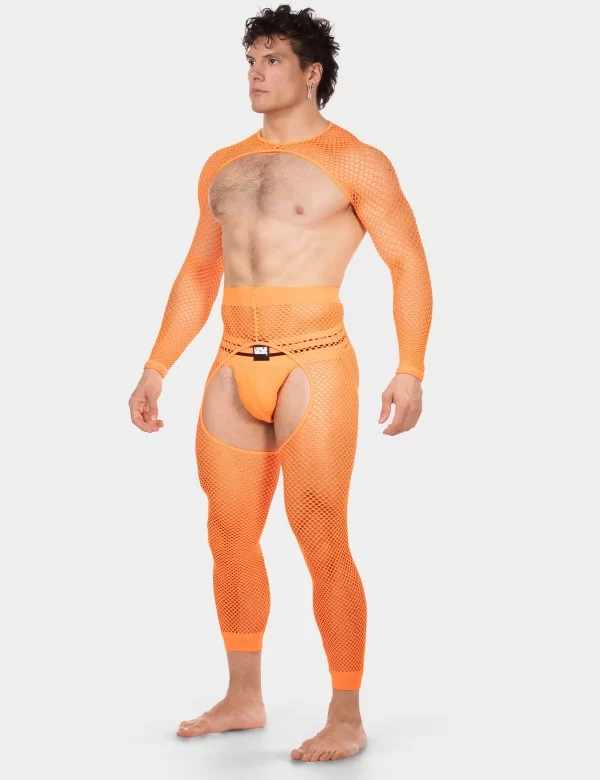 Fishnet Sleeves Poggio - Neonorange