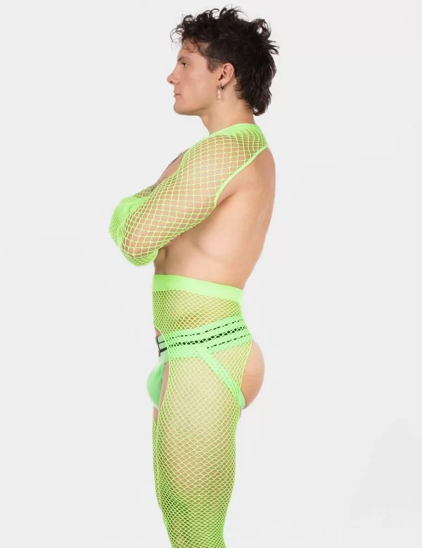 Fishnet Sleeves Poggio - Neongreen