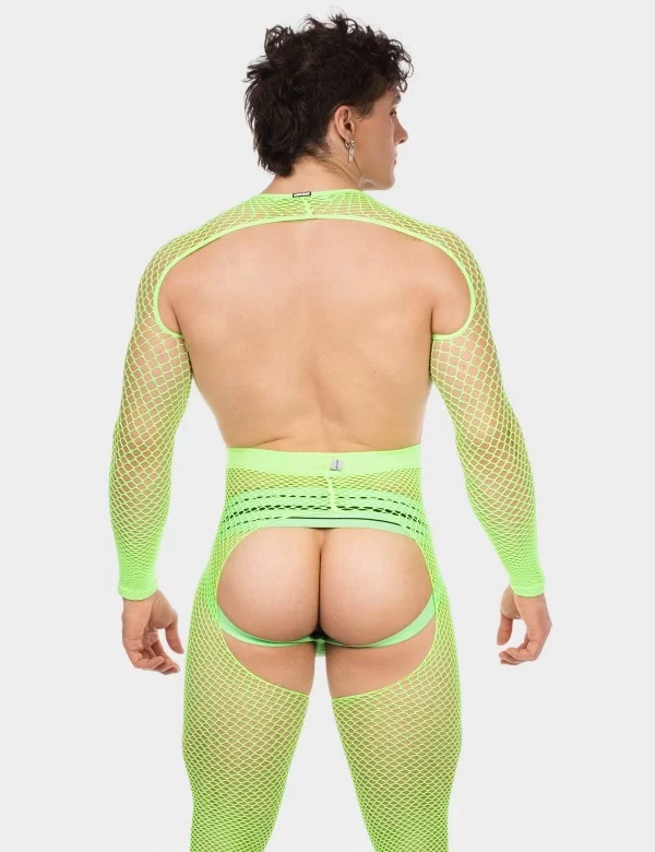 Fishnet Sleeves Poggio - Neongreen