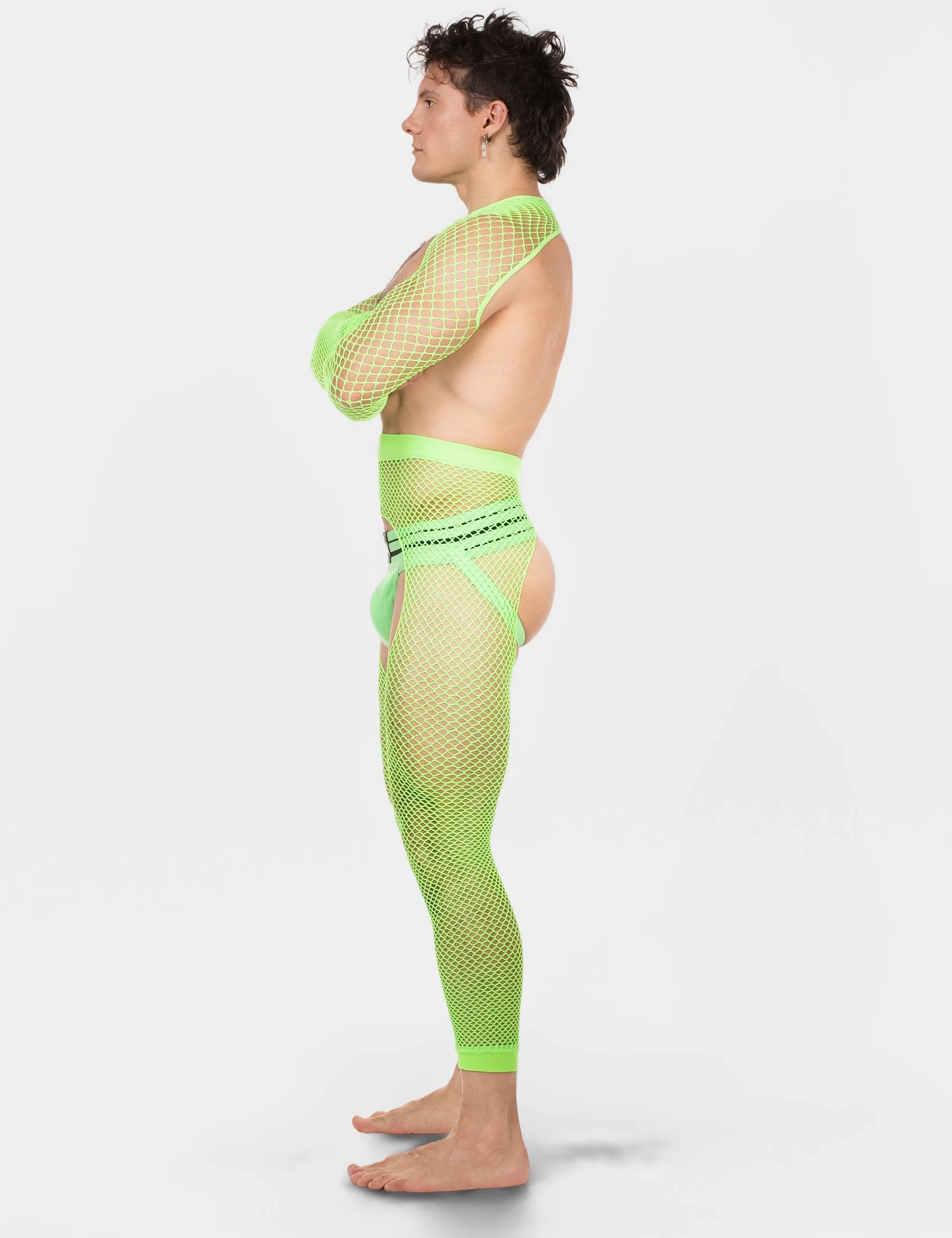 Fishnet Sleeves Poggio - Neongreen
