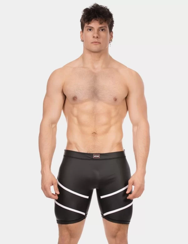 Biker Short Nuru - Black-White