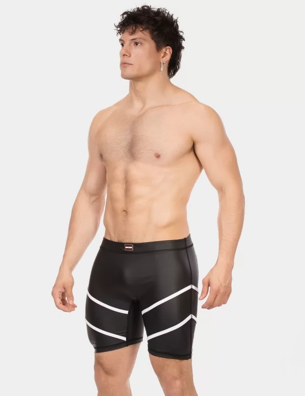 Biker Short Nuru - Black-White