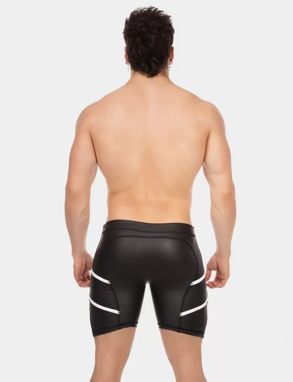Biker Short Nuru - Black-White