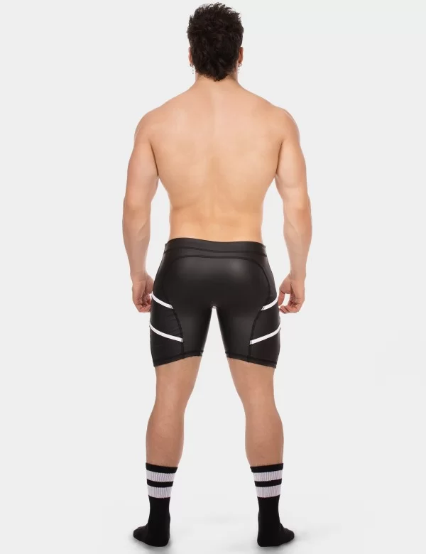 Biker Short Nuru - Black-White
