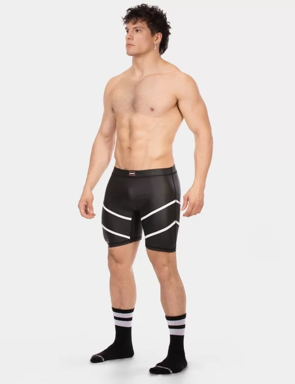 Biker Short Nuru - Black-White