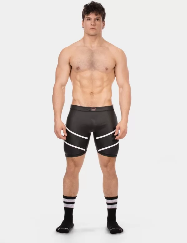 Biker Short Nuru - Black-White