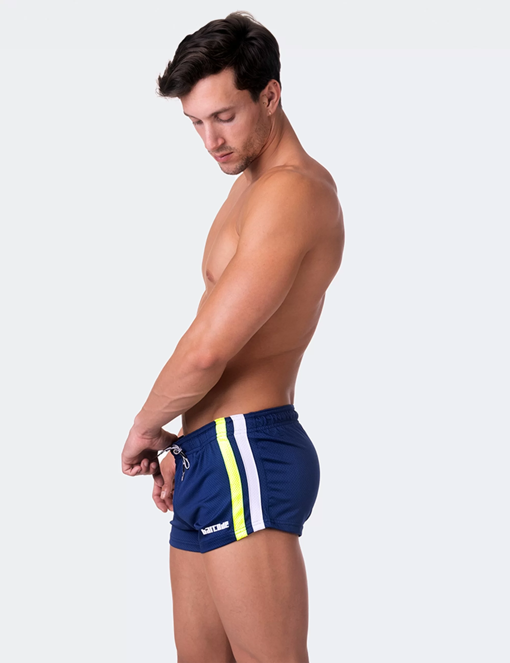 Short Timur - Navy-Neongreen-White