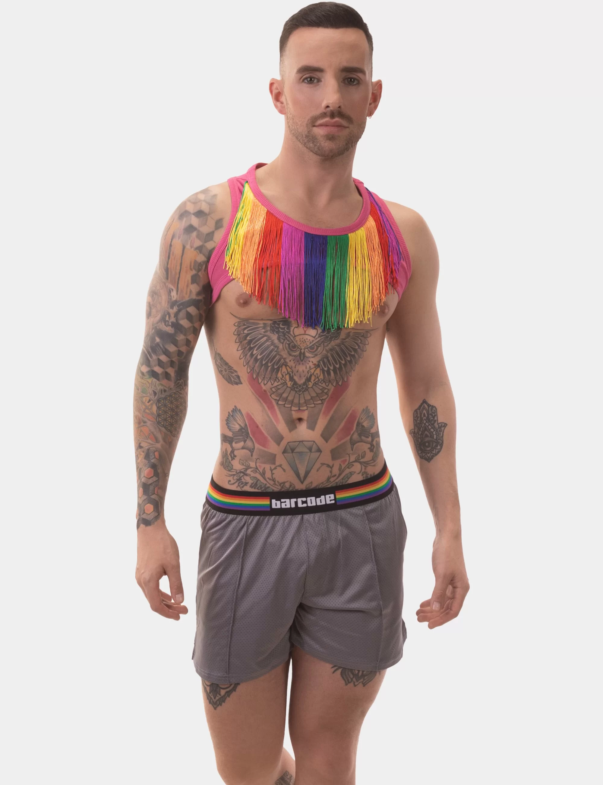 Barcode Pride Short - Grey