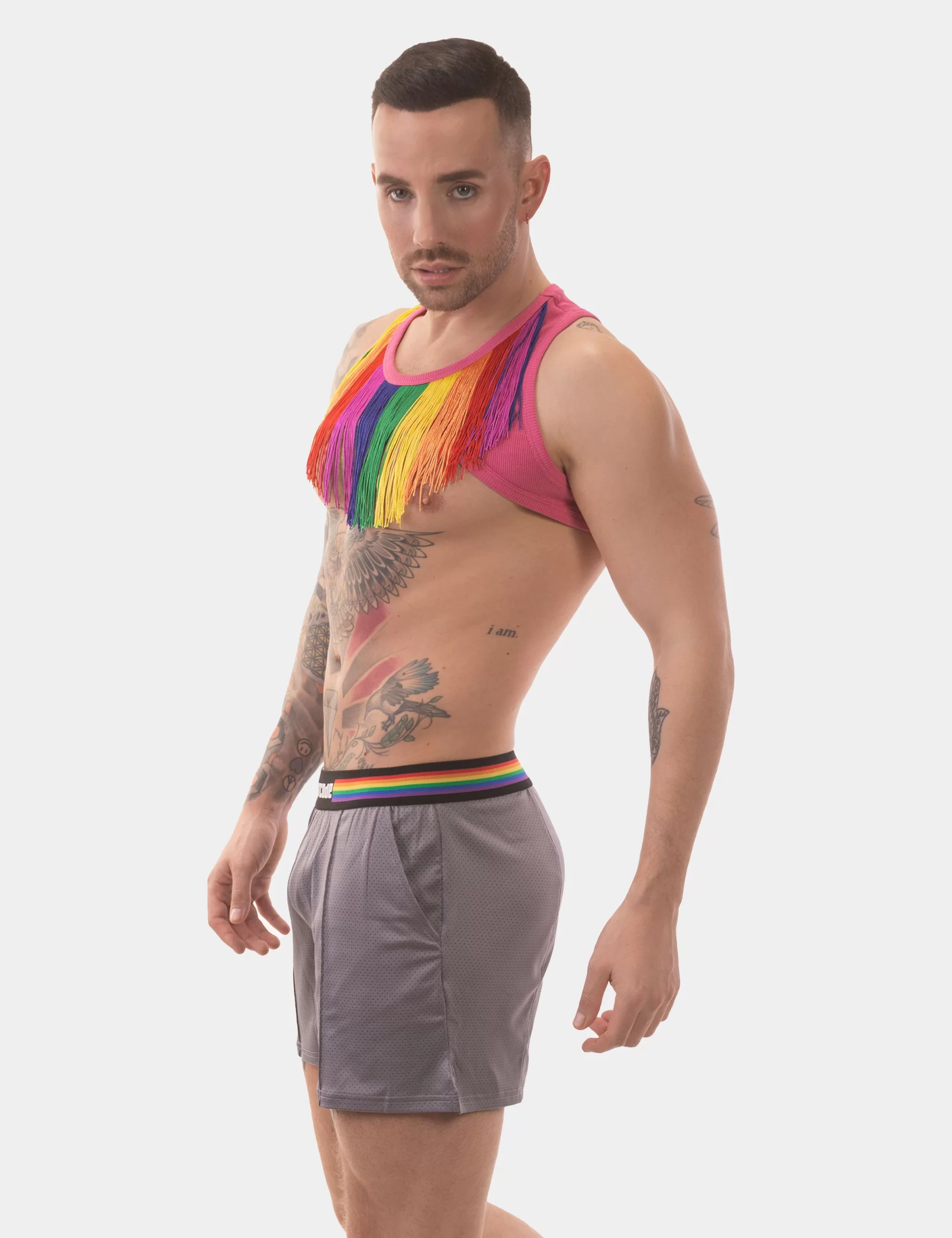 Barcode Pride Short - Grey