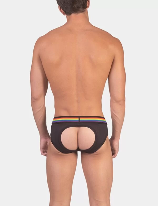 Backless Brief Pride - Black