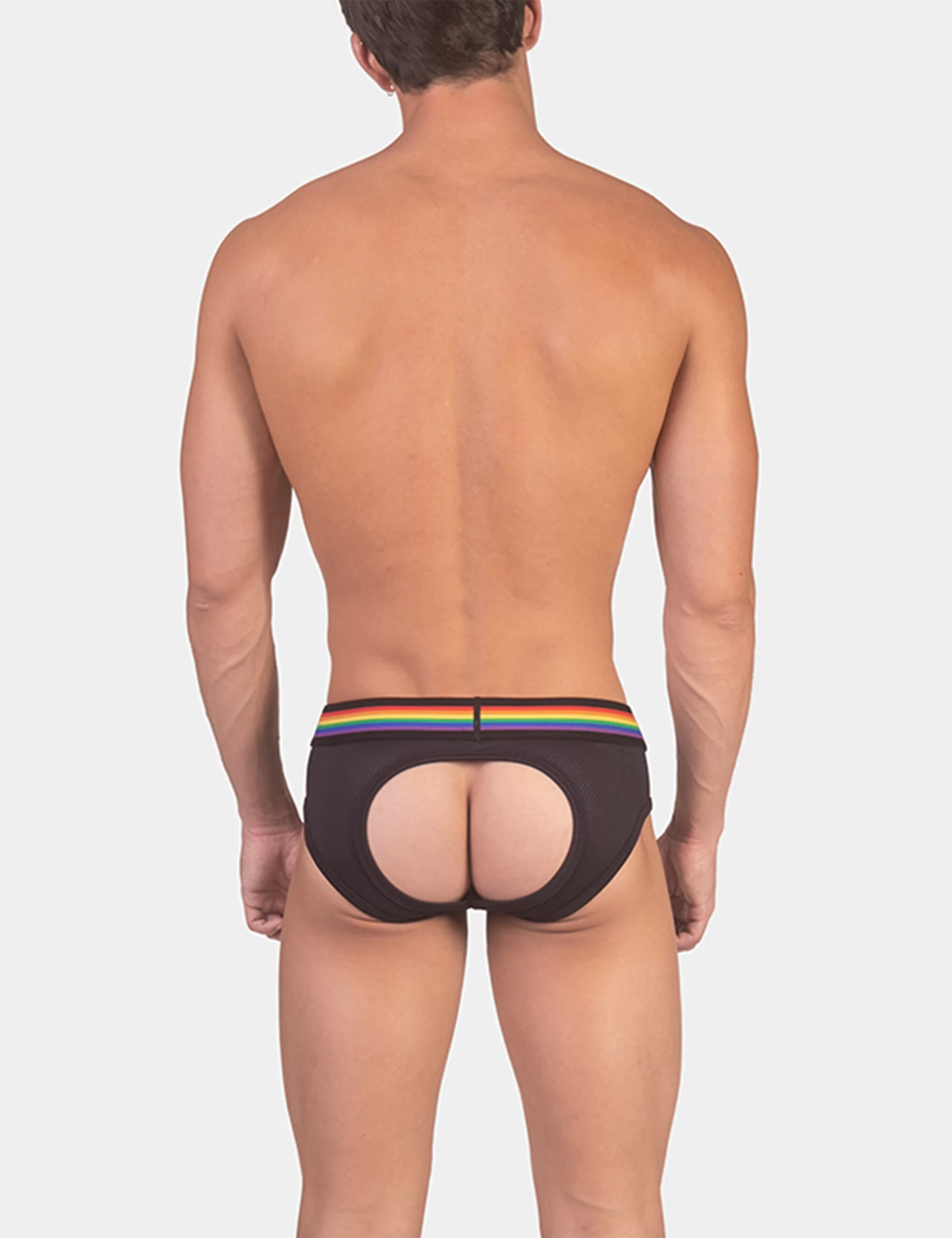 Backless Brief Pride - Black