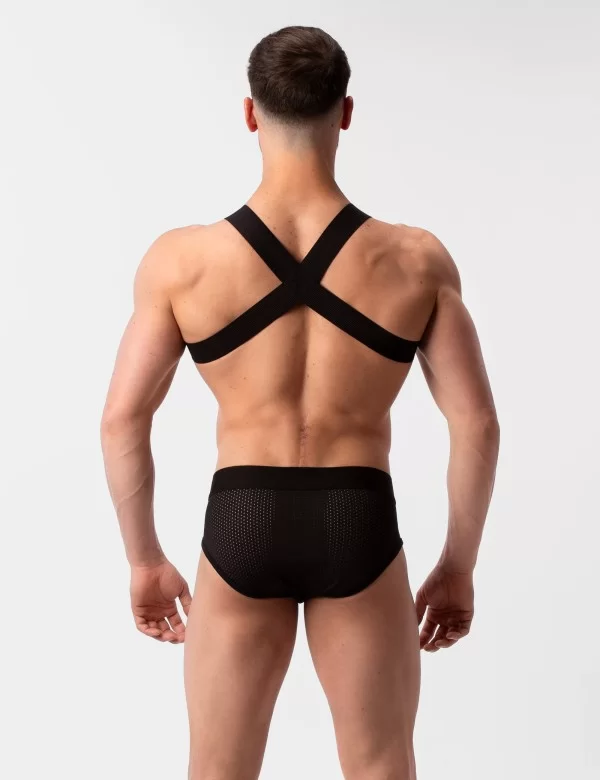 Mesh Brief Sicile - Black-Red