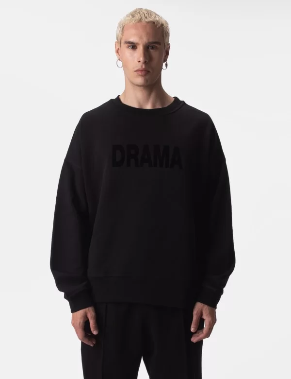 Fleece Pullover Drama - Black