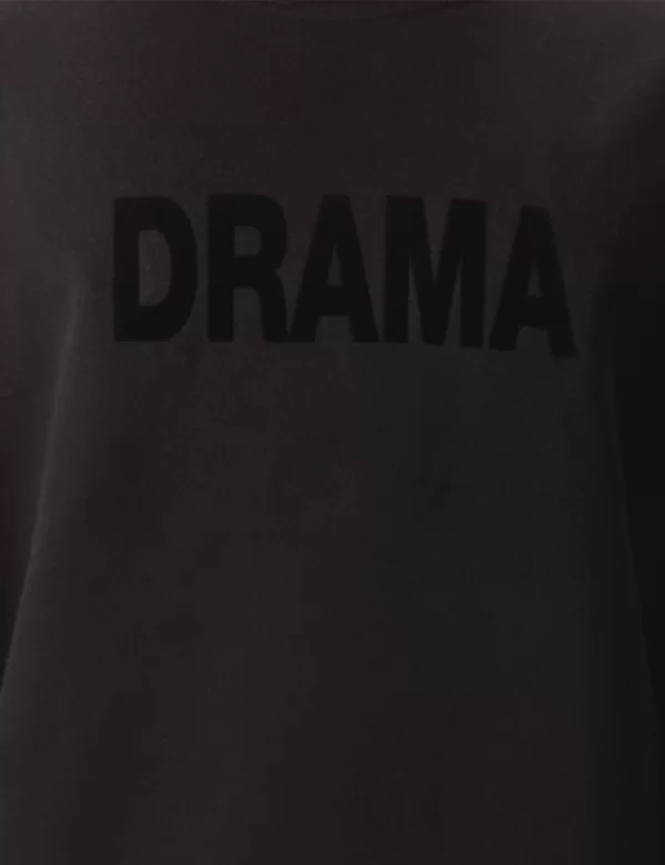 Fleece Pullover Drama - Black